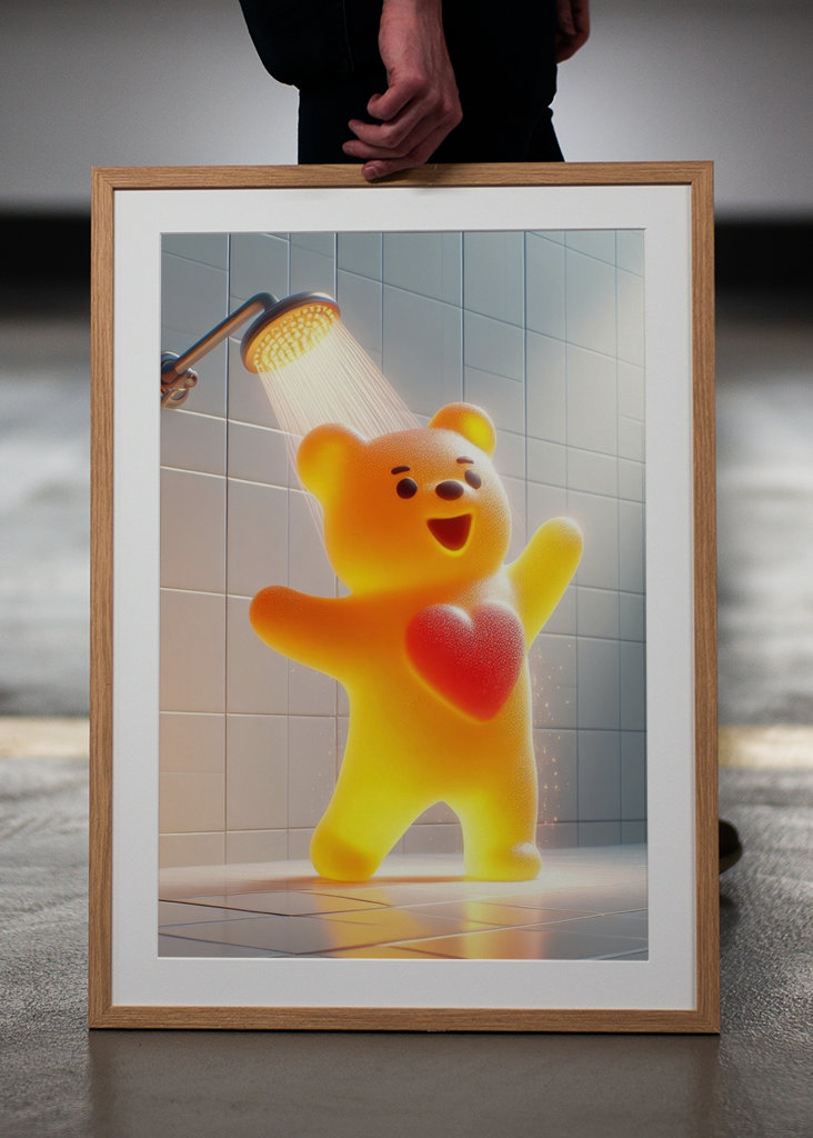 Zamilovaný gumový medvídek