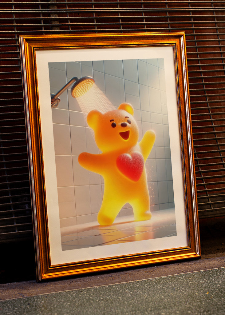 Zamilovaný gumový medvídek