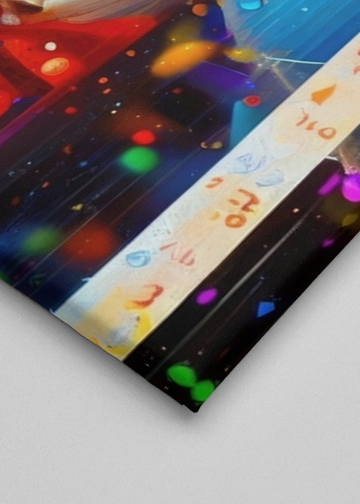 Clown in the confetti rain