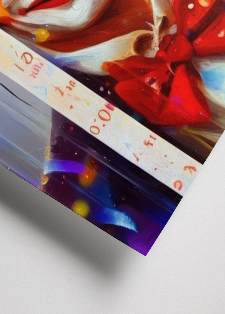 Clown in the confetti rain