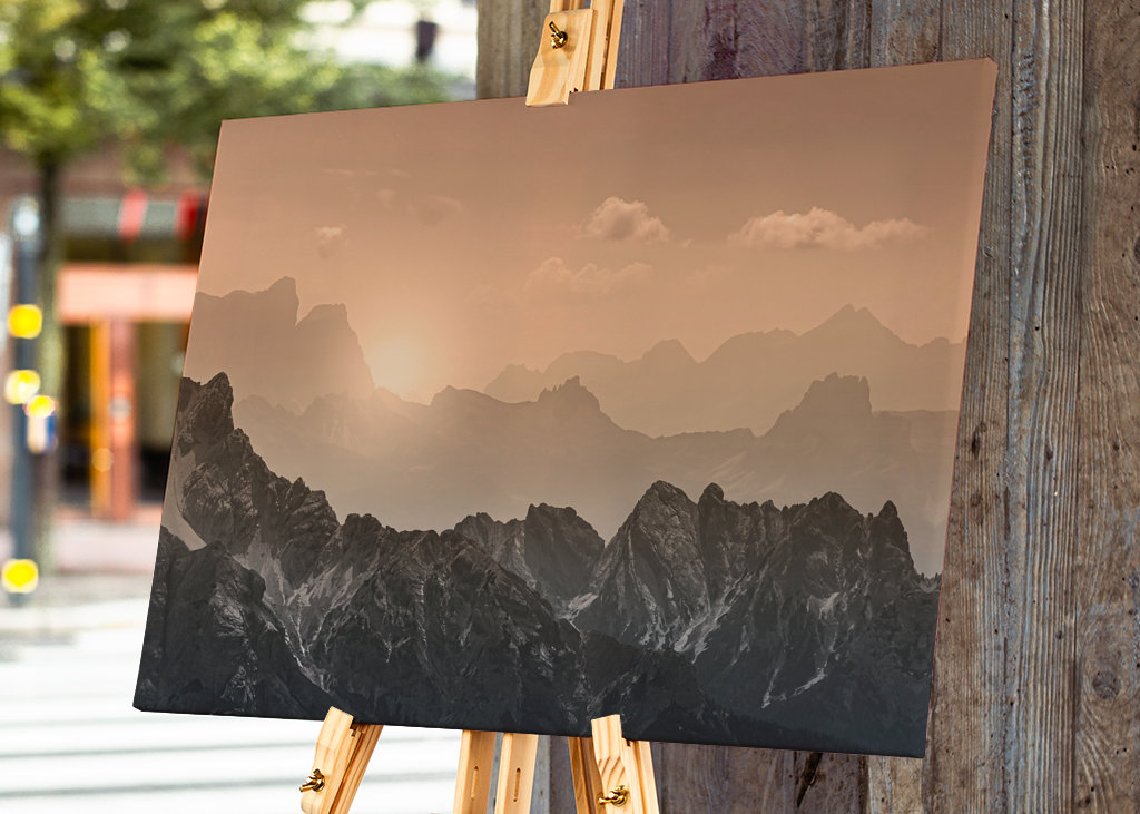 Hory Dolomit ve večerních hodinách