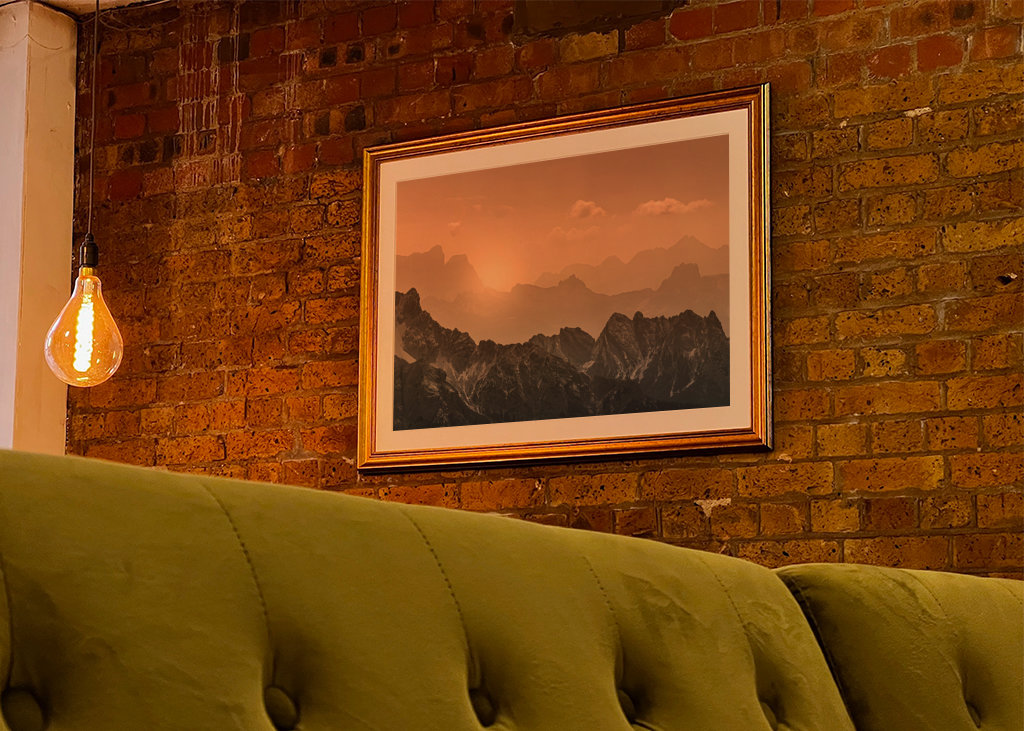 Hory Dolomit ve večerních hodinách