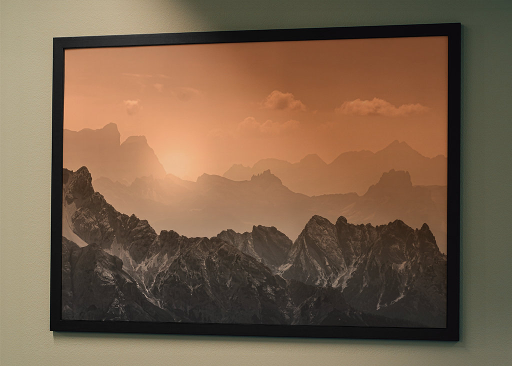 Hory Dolomit ve večerních hodinách