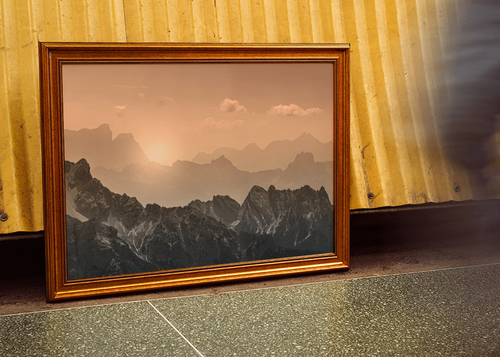 Hory Dolomit ve večerních hodinách