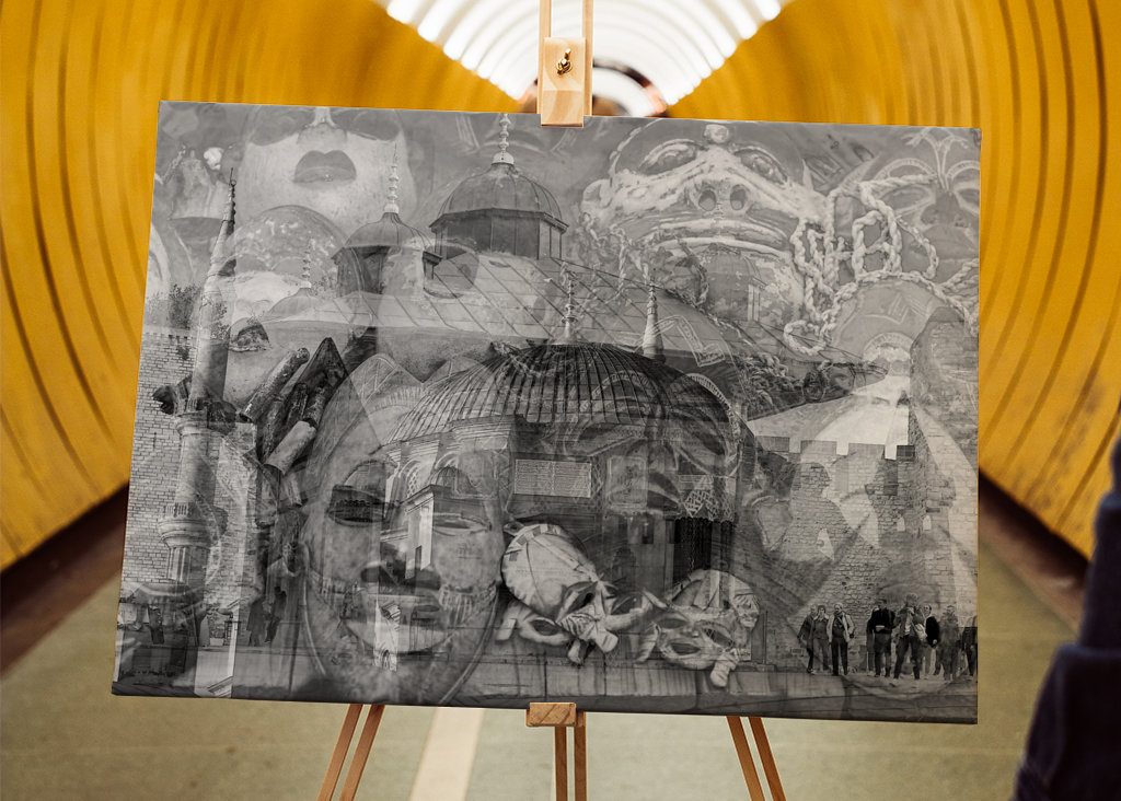 Oriental dream black and white