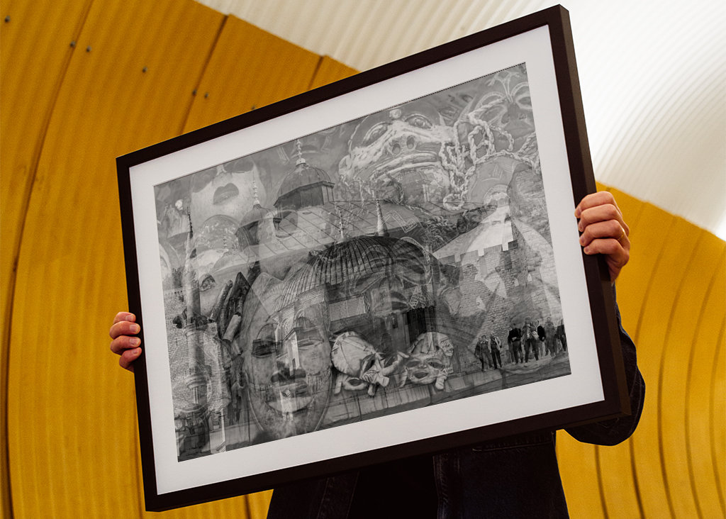 Oriental dream black and white