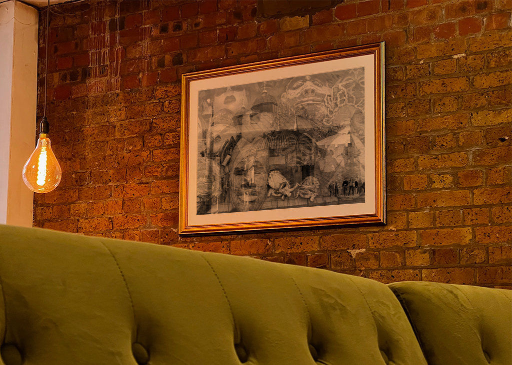 Oriental dream black and white