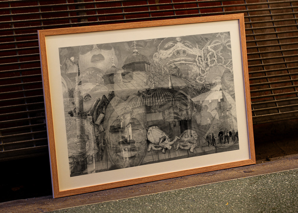 Oriental dream black and white