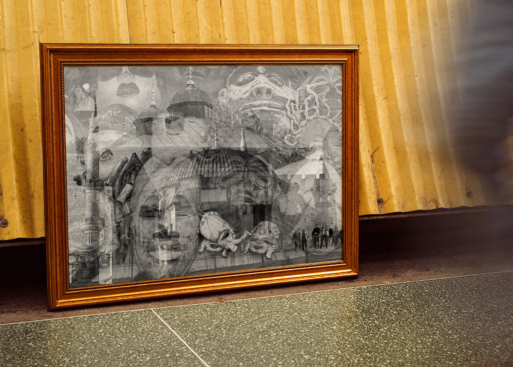 Oriental dream black and white