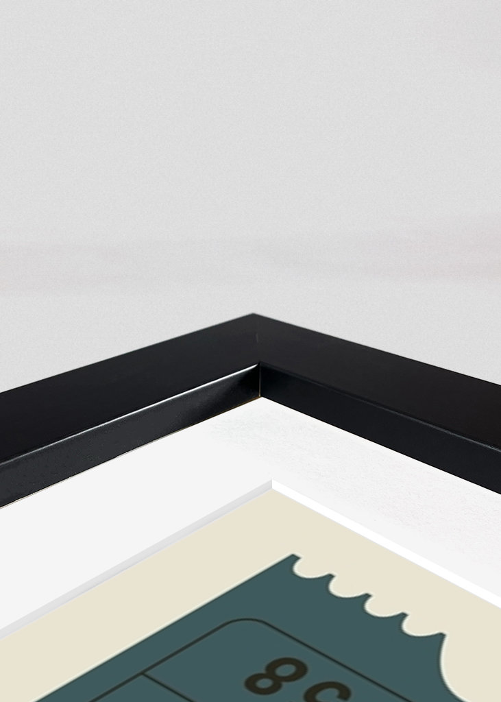 Kino Ticket Poster Blau