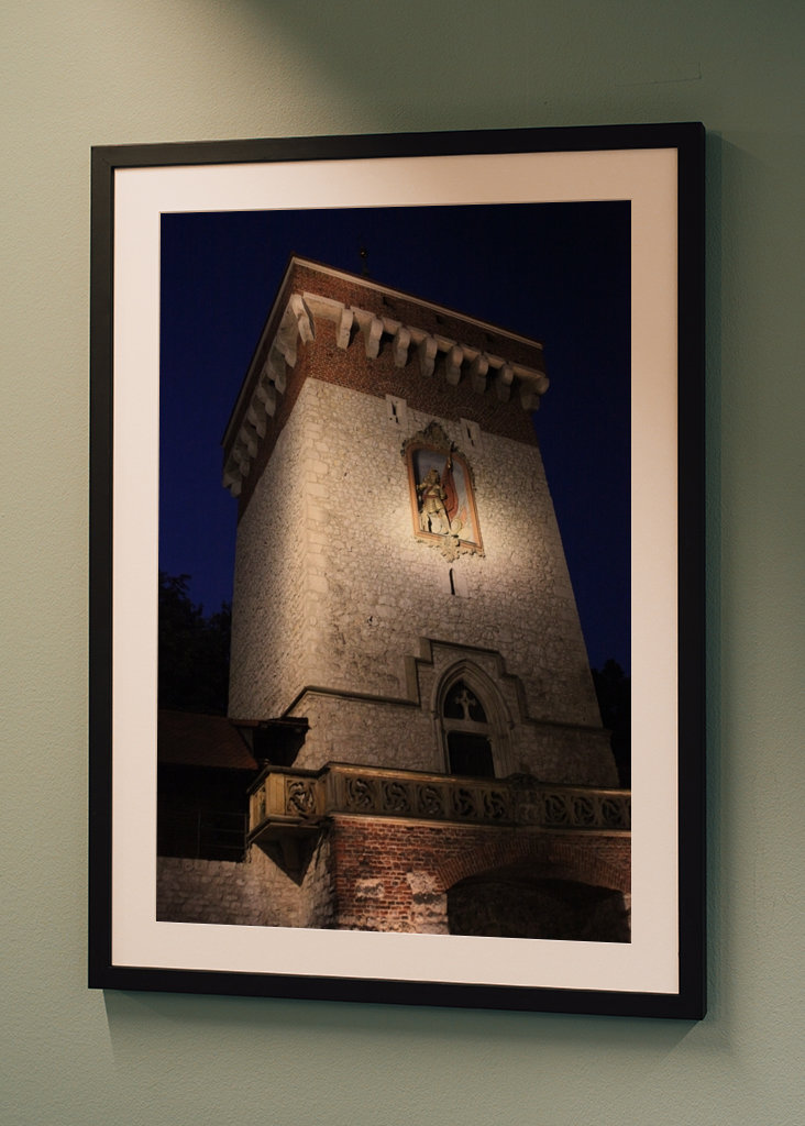 Brána svatého Floriána v Krakově...