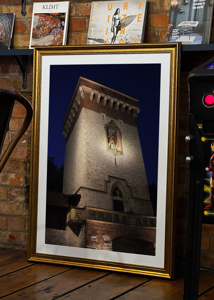 Brána svatého Floriána v Krakově...