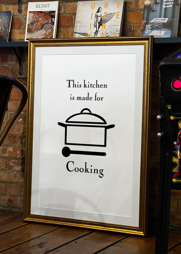 The kitchen is for cooking