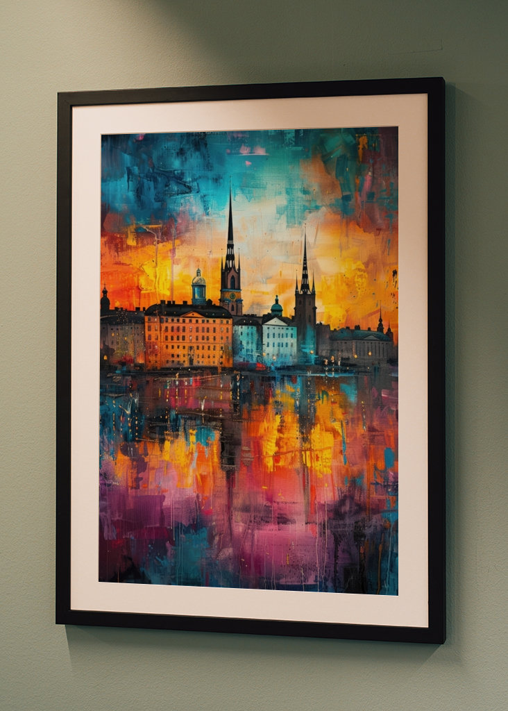 Západ slunce v krásném Stockholmu