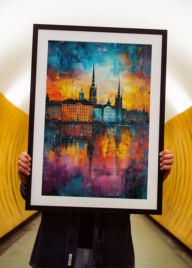 Západ slunce v krásném Stockholmu