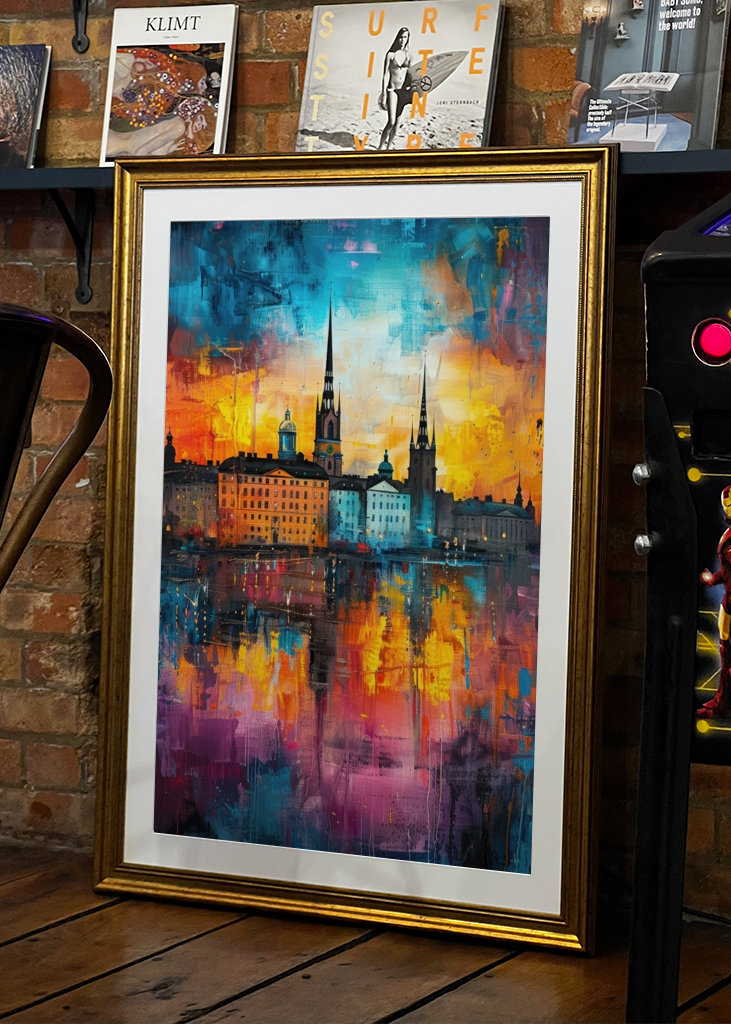 Západ slunce v krásném Stockholmu