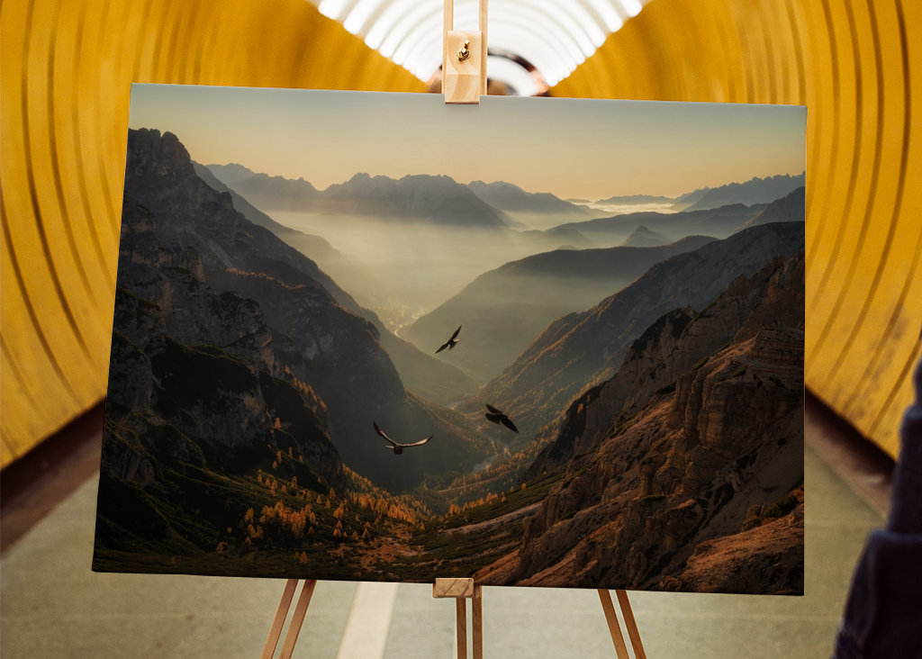 Fliegen Sie in die Dolomiten