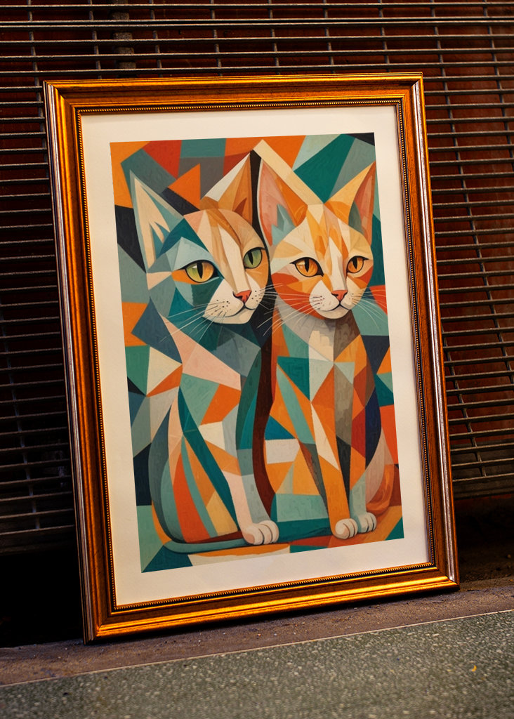  Gatos al estilo Picasso