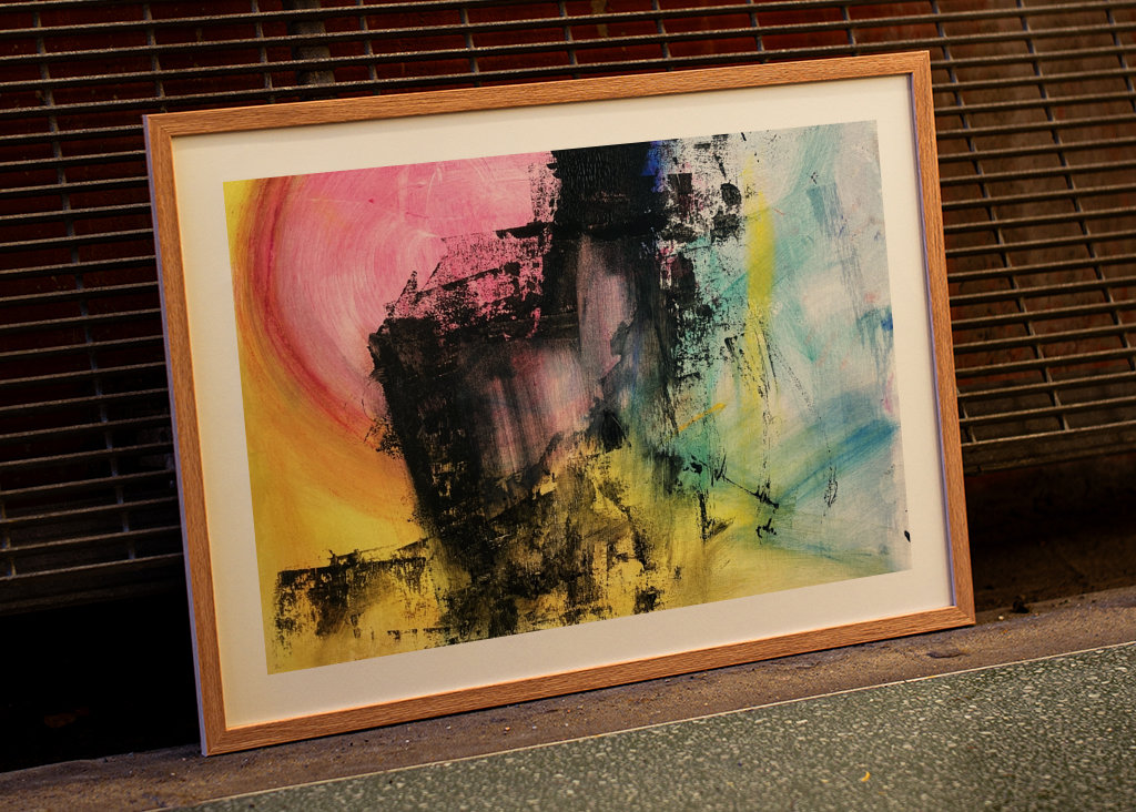 Abstract painting Landscape