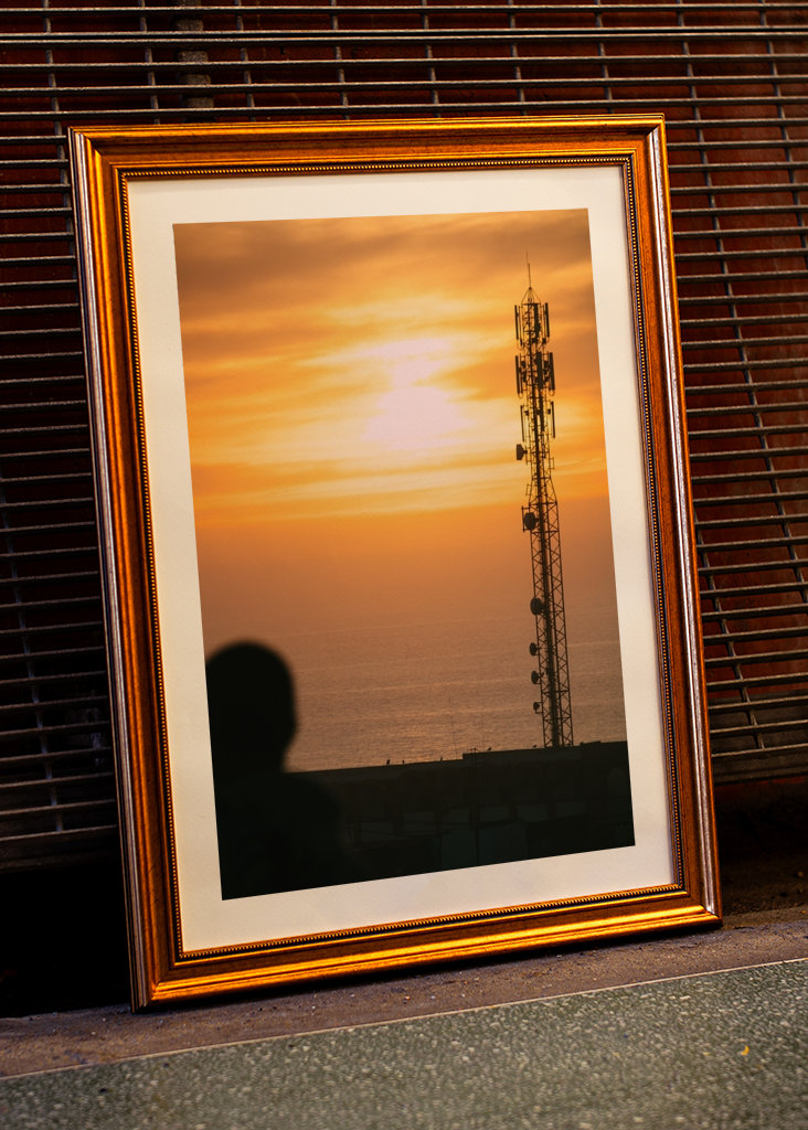 Sunset and Antenna