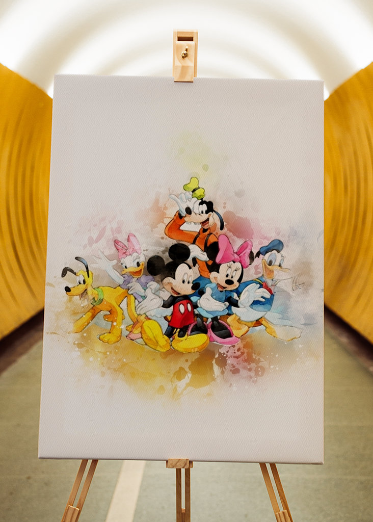 Kreslený rodinný akvarel