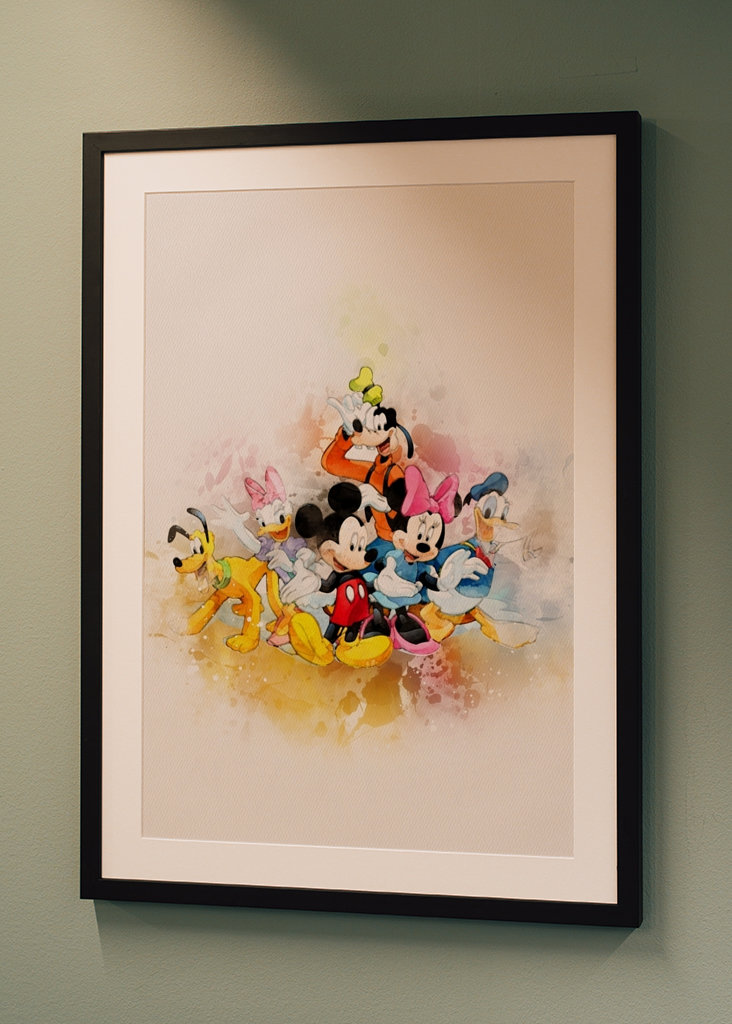 Kreslený rodinný akvarel