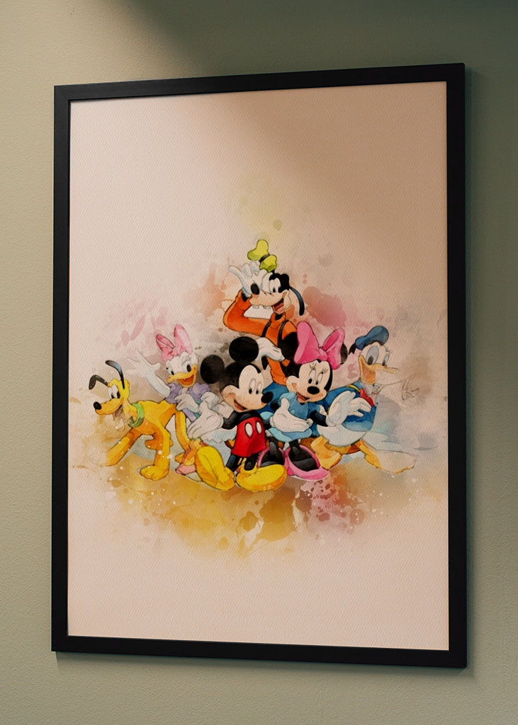 Kreslený rodinný akvarel