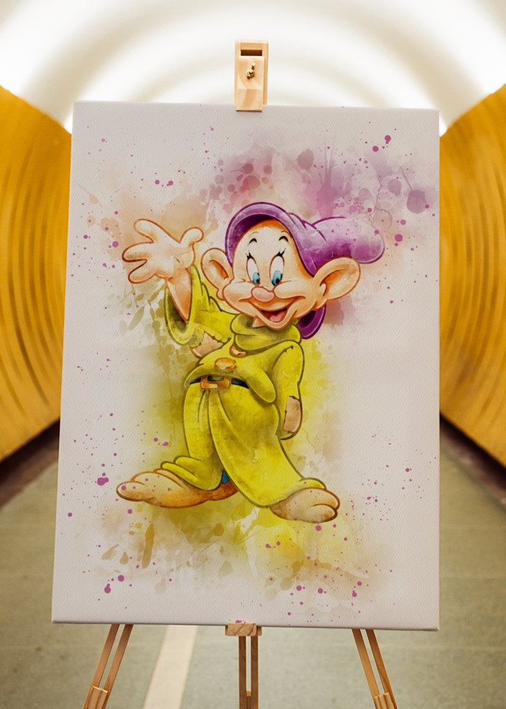 Dopey Dwarf Watercolor