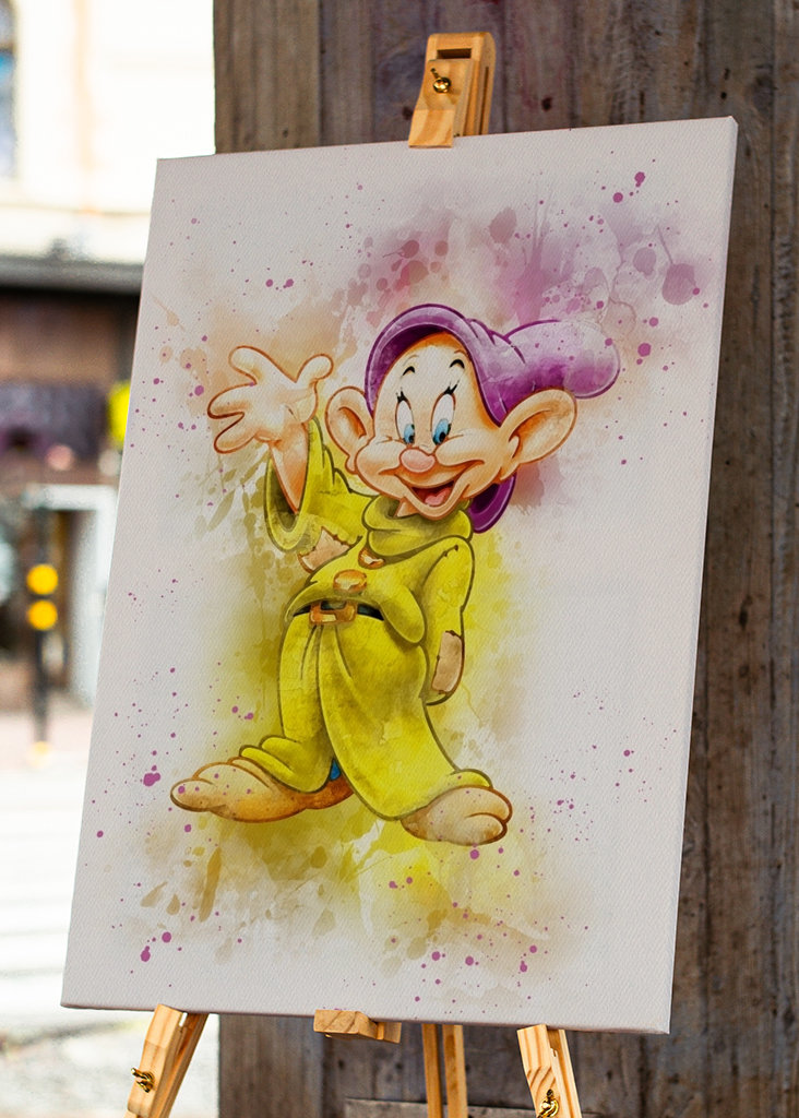 Dopey Dwarf Watercolor
