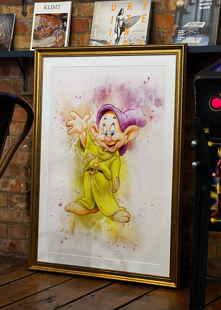 Dopey Dwarf Watercolor