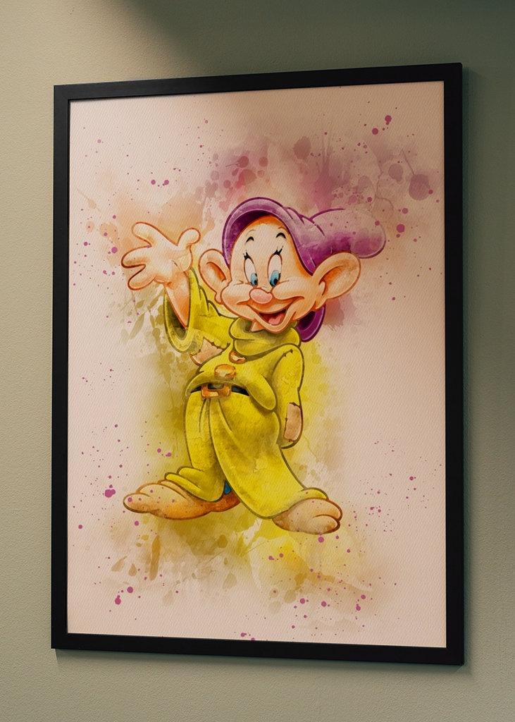 Dopey Dwarf Watercolor