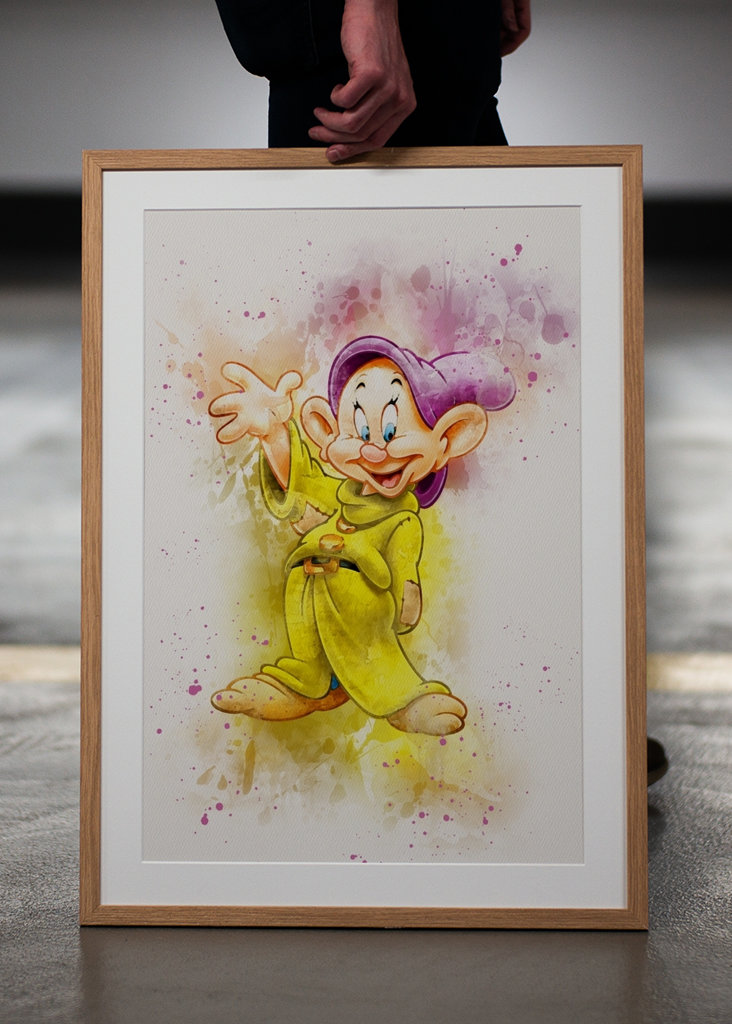 Dopey Dwarf Watercolor