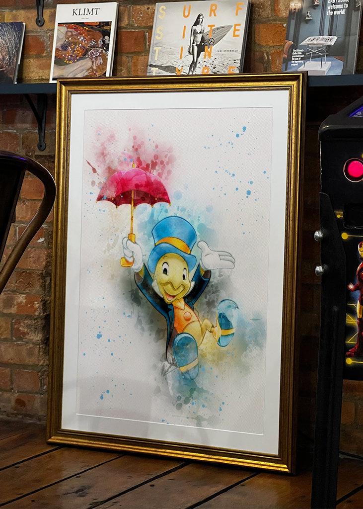 Jiminy Świerszcz Akwarela