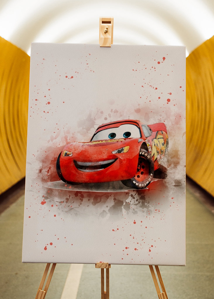 MCQUEEN auto acquerello