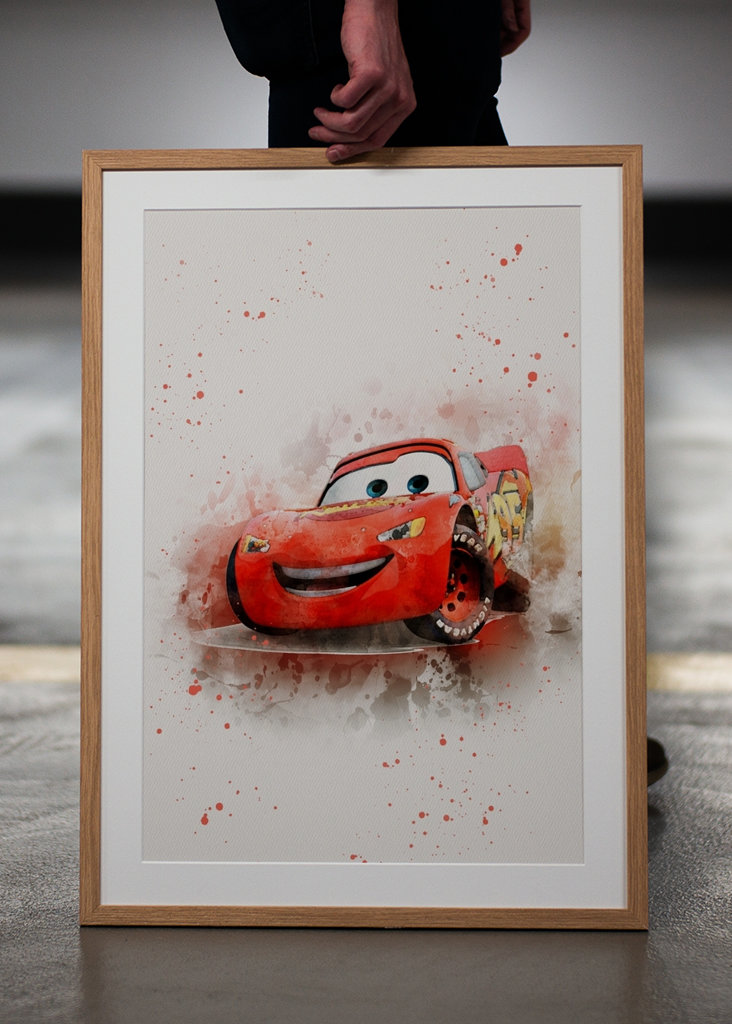 MCQUEEN auto acquerello