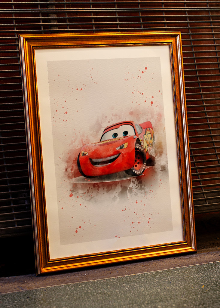 MCQUEEN auto acquerello
