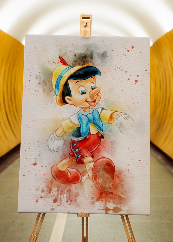 Pinocchio Watercolor