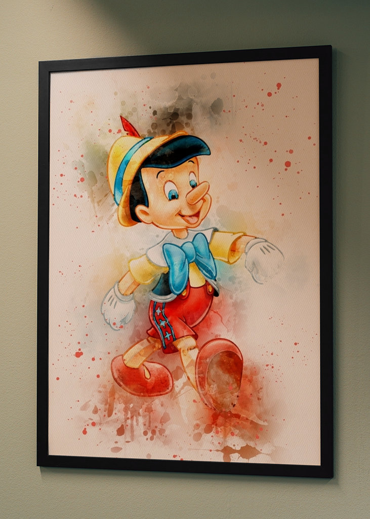 Pinocchio Watercolor