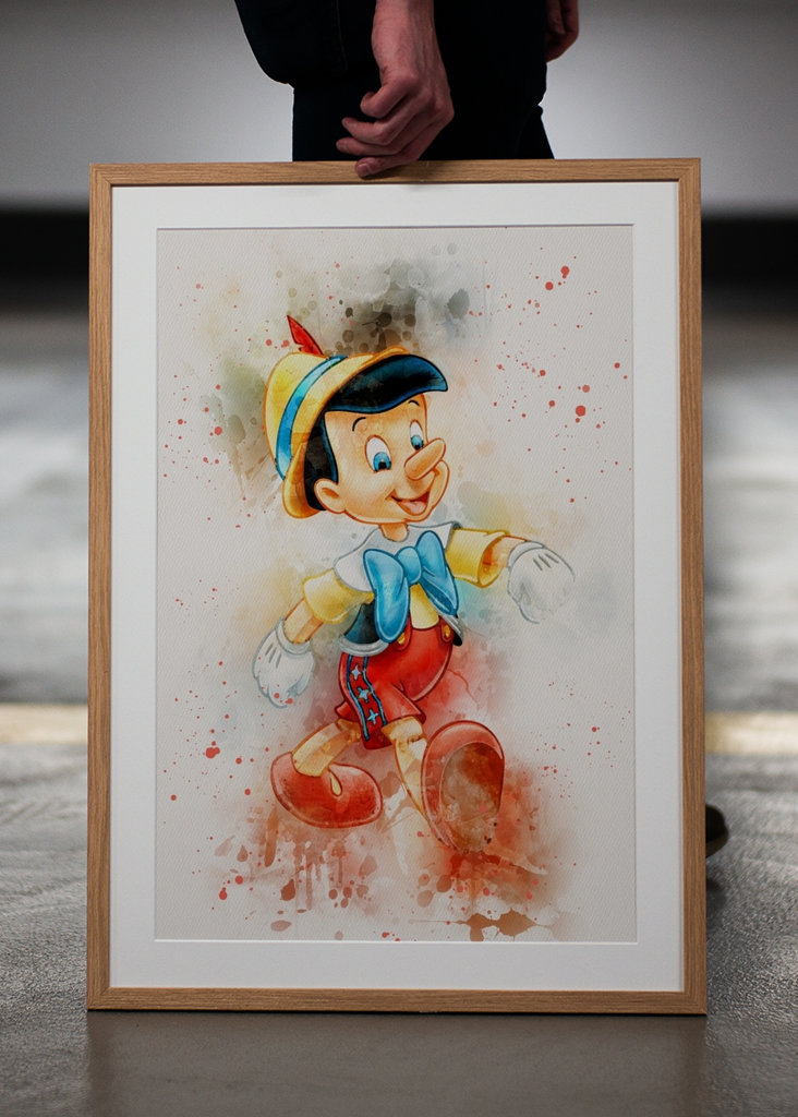 Pinocchio Watercolor