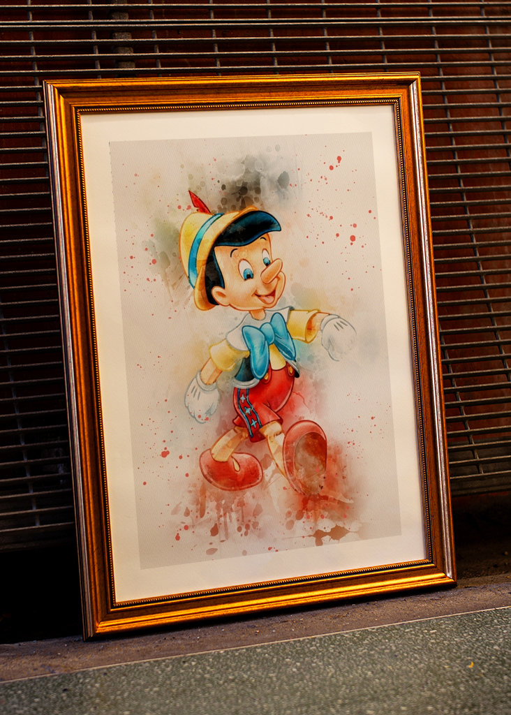 Pinocchio Watercolor