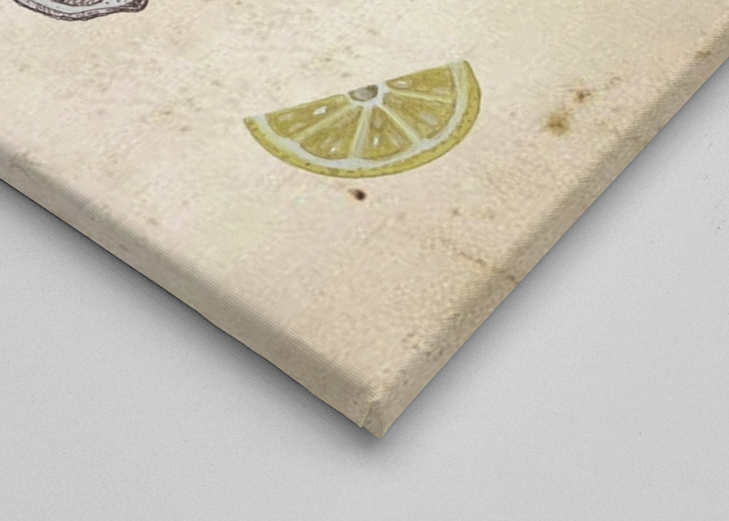 Vintage botanický citron