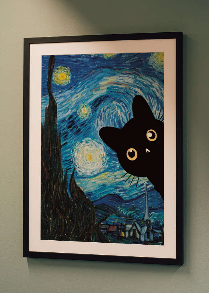 Starry Night Cat