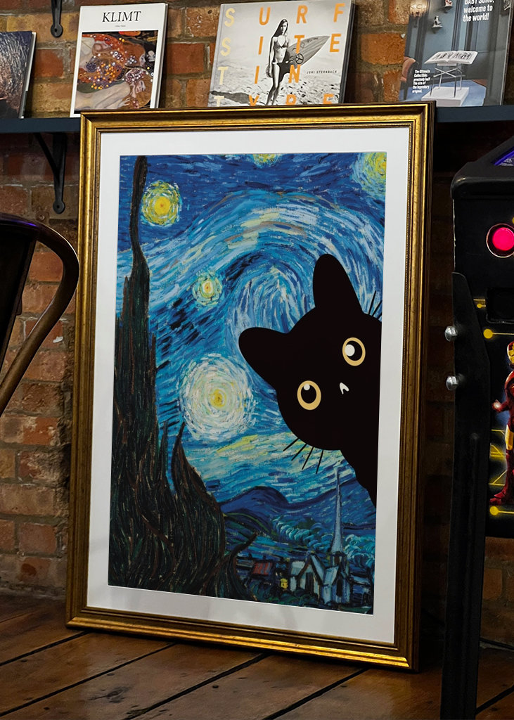 Starry Night Cat
