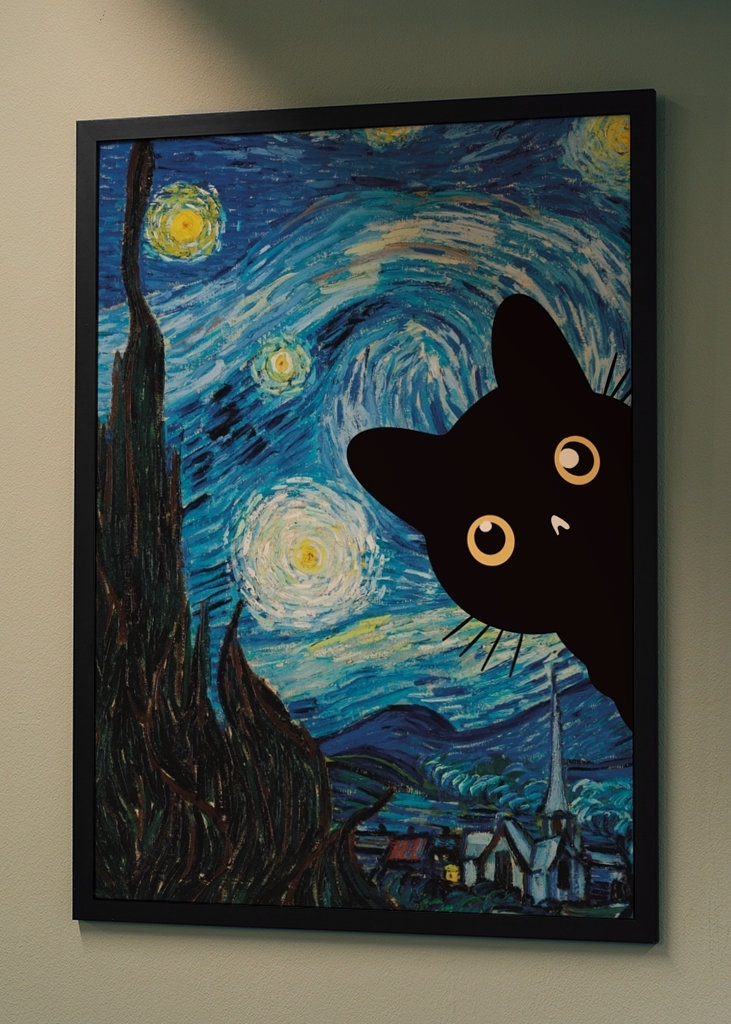 Starry Night Cat