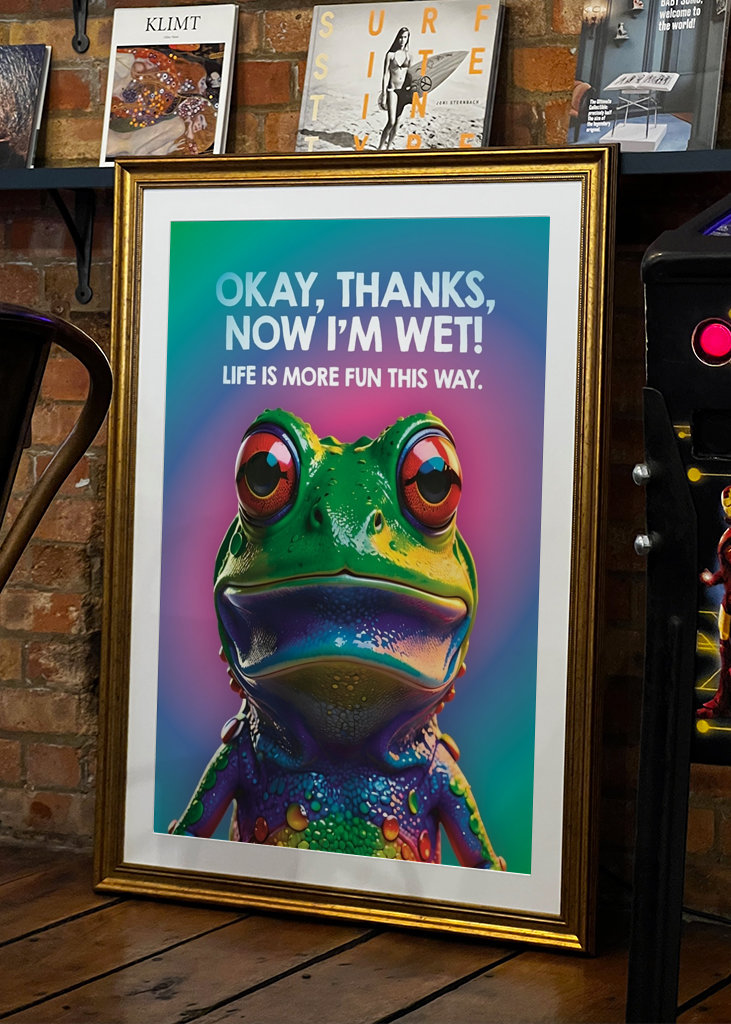 OKAY, DANKE, JETZT BIN ICH NASS!