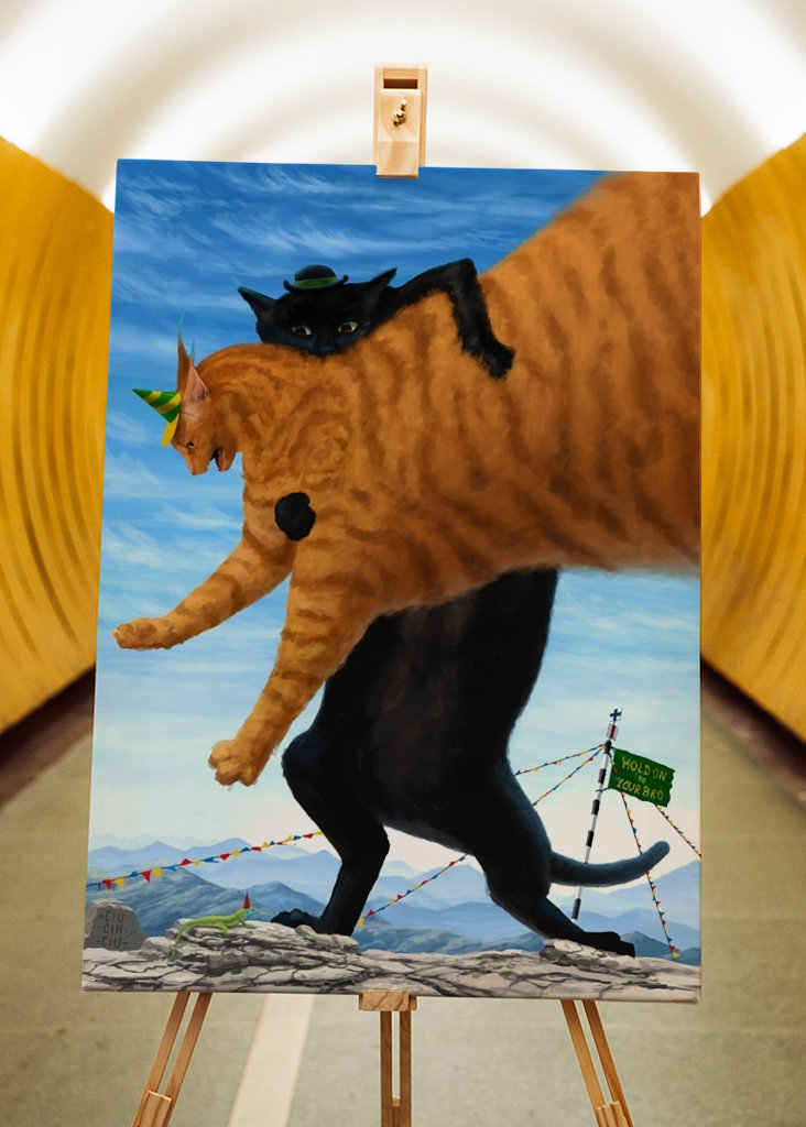 Halte dich an deinem Bruder fest