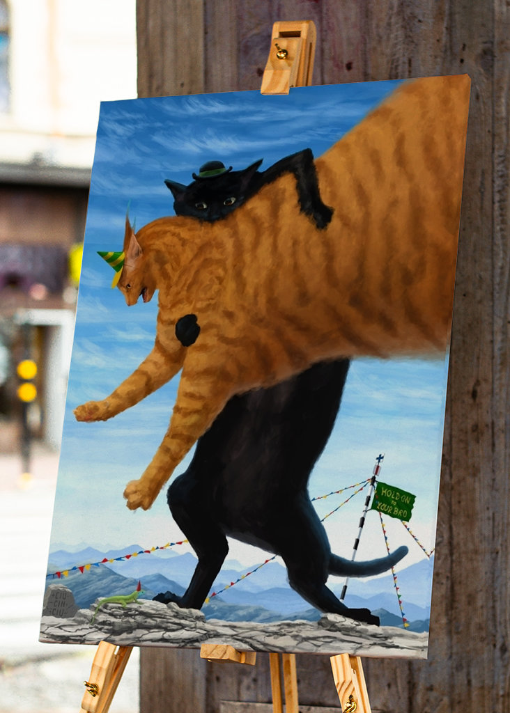 Halte dich an deinem Bruder fest