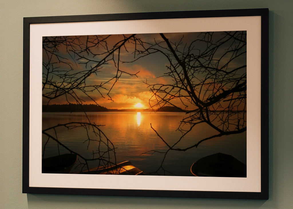 Sonnenuntergang in Finnland