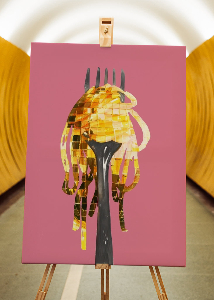 Disco koule vidlička na špagety