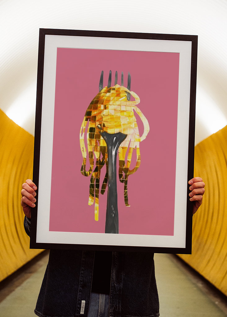 Disco koule vidlička na špagety